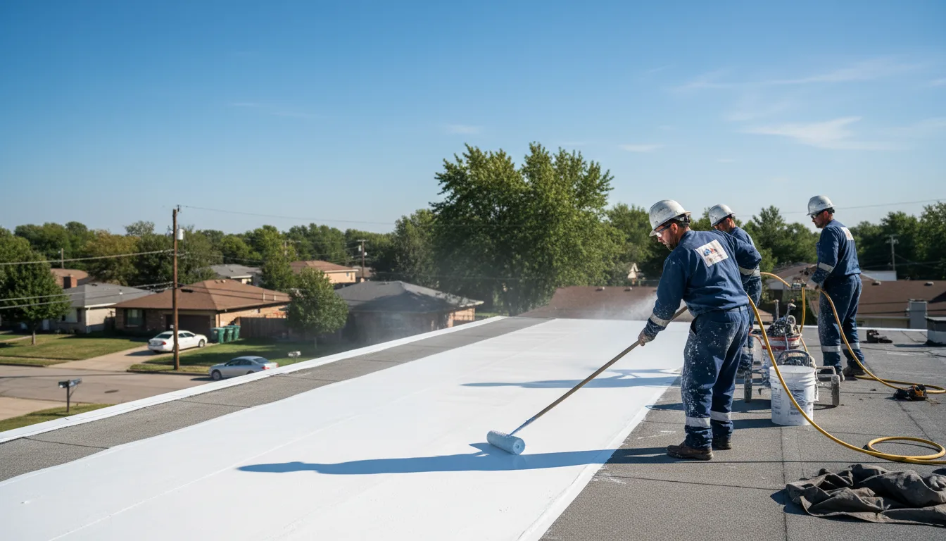 Commercial roof coating in Garland, PA near me